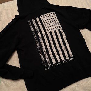Black Craft Cult One Nation No God Zip Up Hoodie